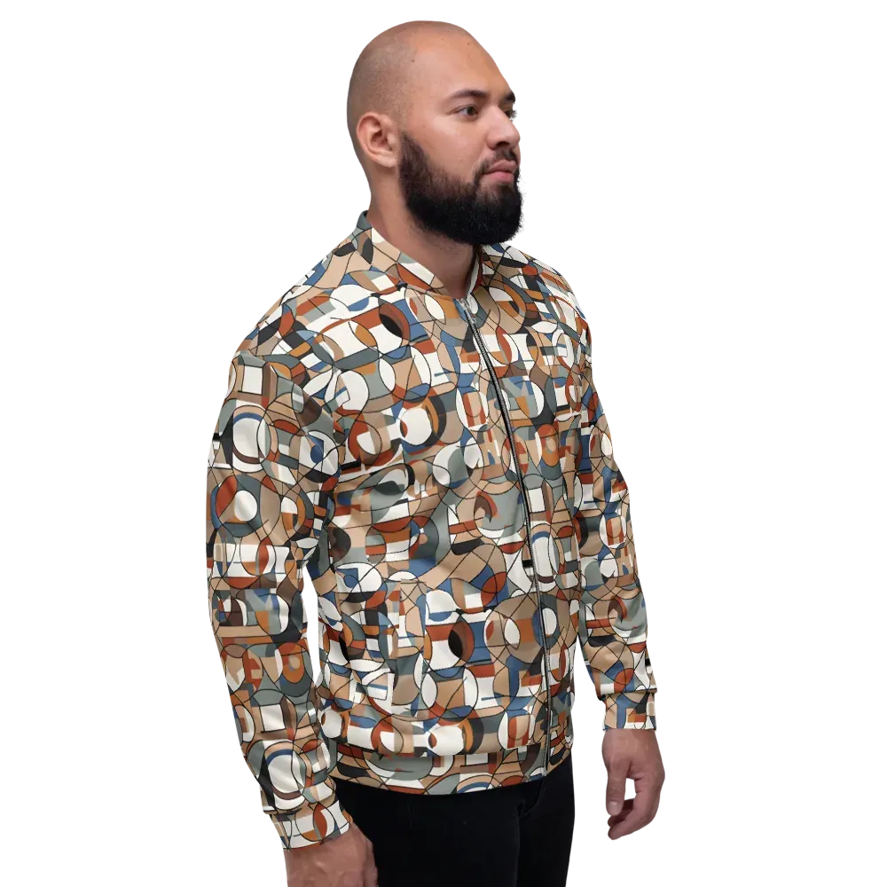 Contour Mosaic on Bomber Jacket — Right