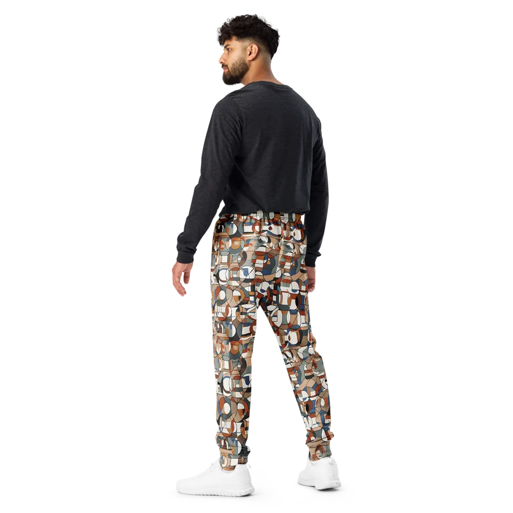 Contour Mosaic on Men's Joggers — Back