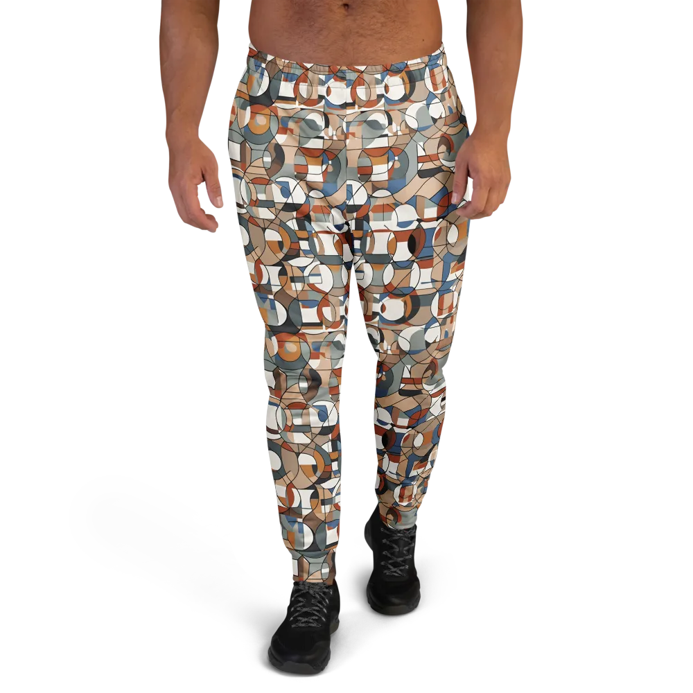 Contour Mosaic on Men's Joggers — Front
