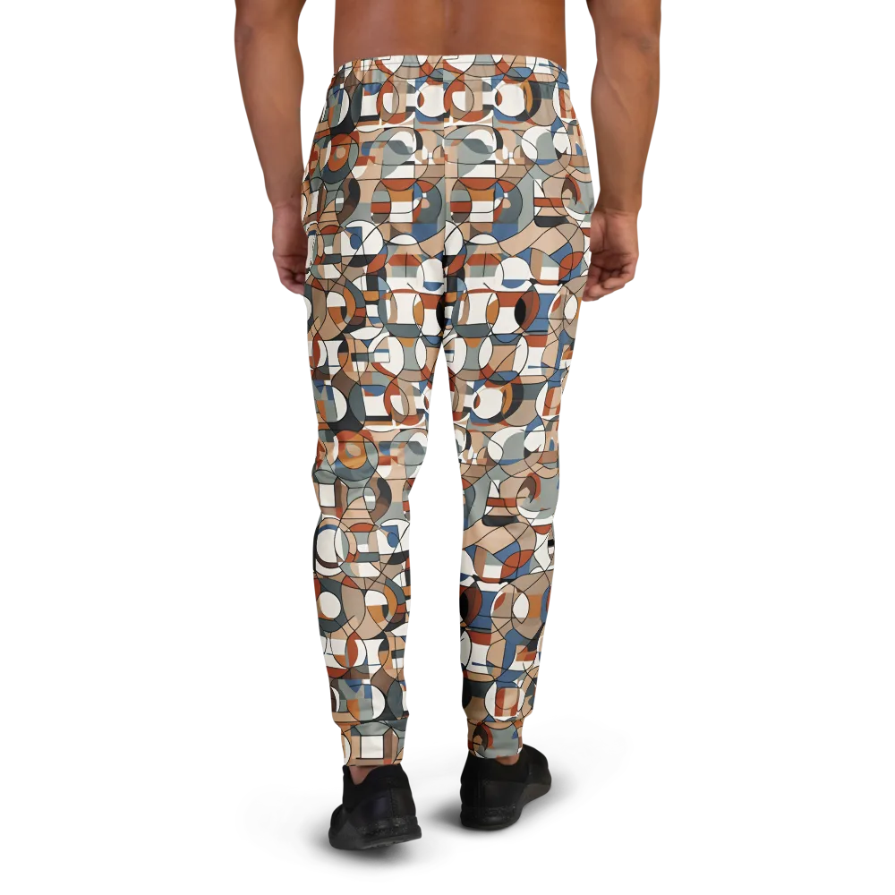 Contour Mosaic on Men's Joggers — Back