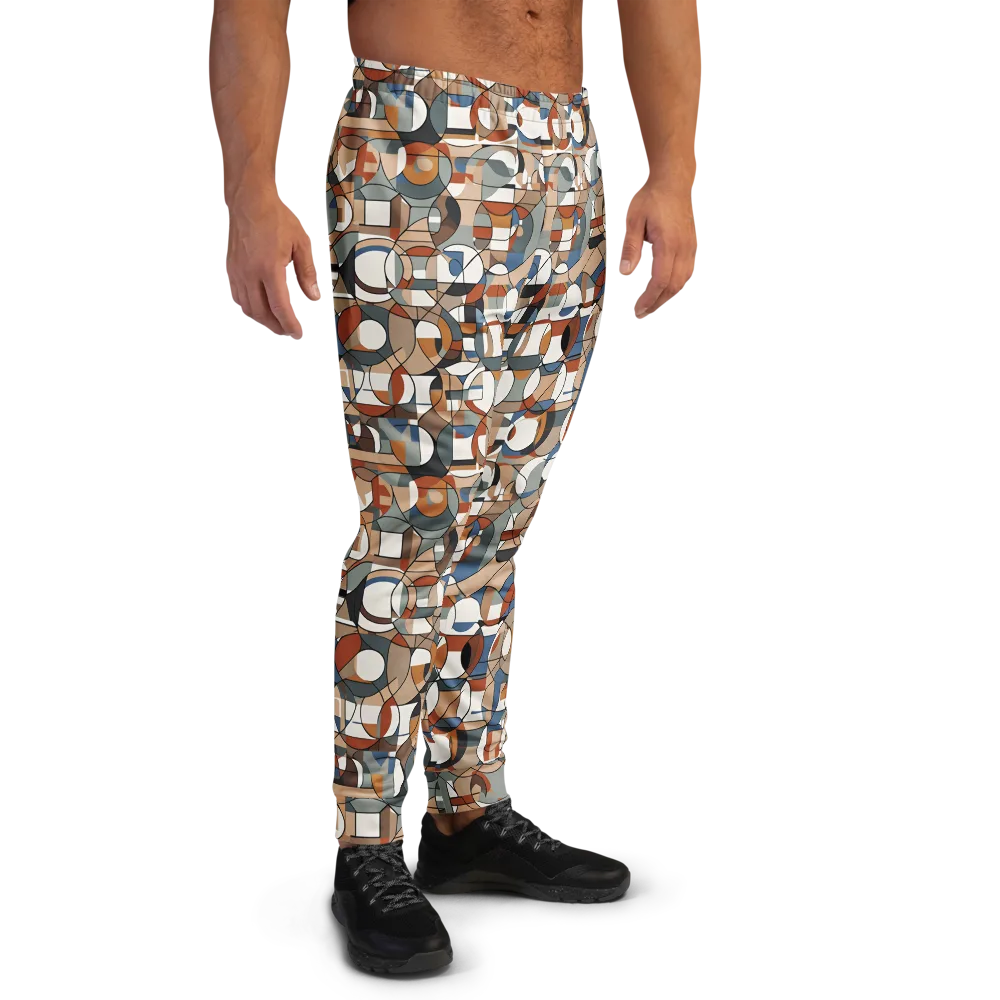 Contour Mosaic on Men's Joggers — Right