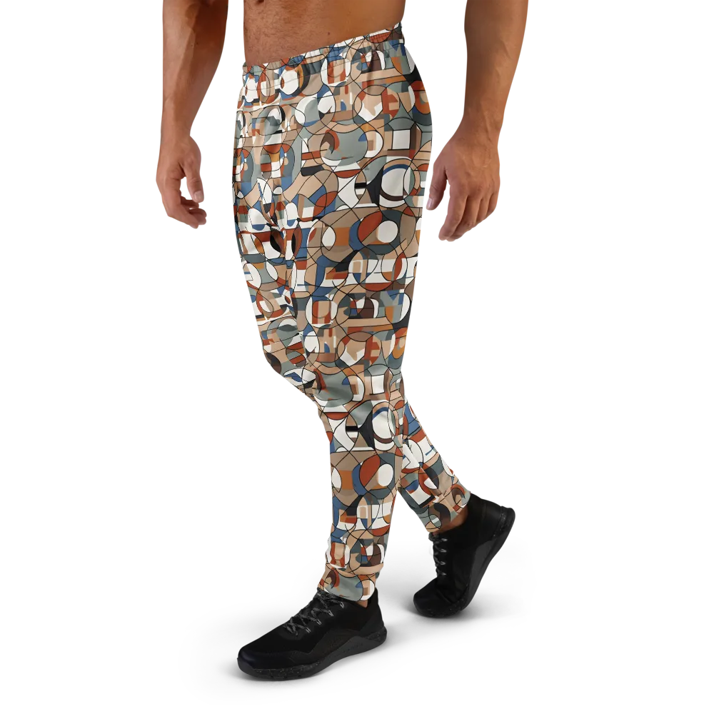 Contour Mosaic on Men's Joggers — Left