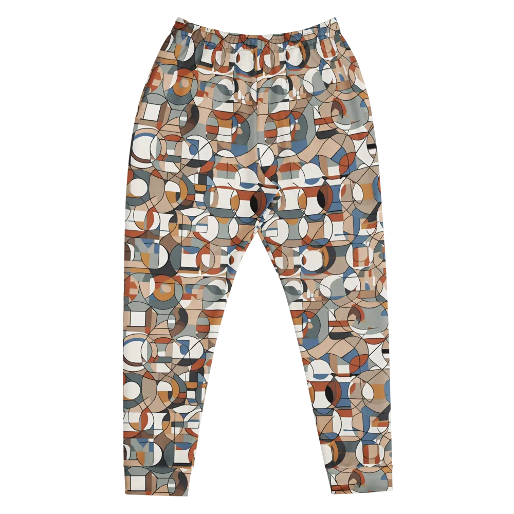 Contour Mosaic on Men's Joggers — Front