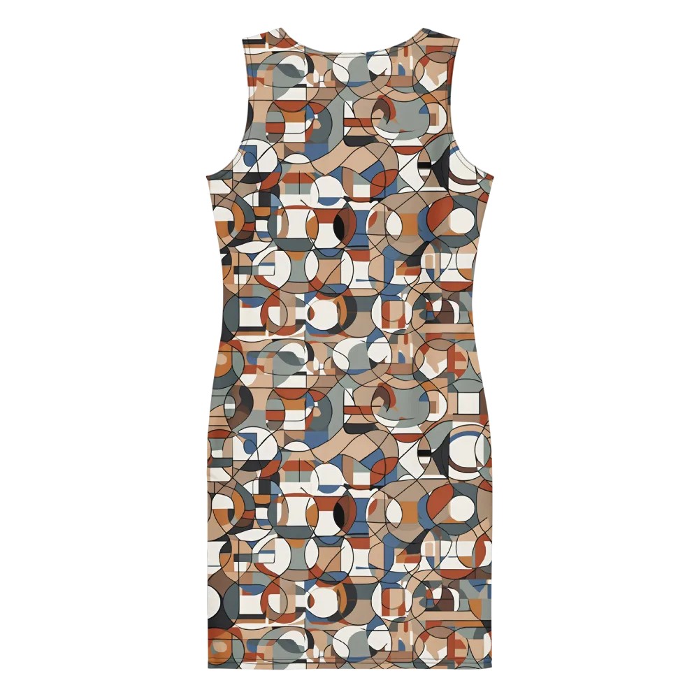 Contour Mosaic on Bodycon Dress — Back