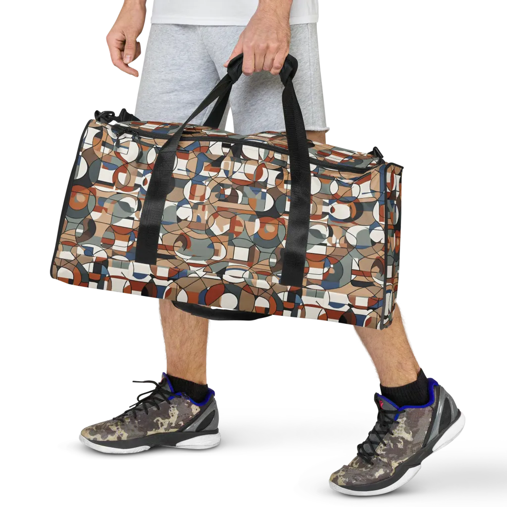 Contour Mosaic on Duffle Bag — Front
