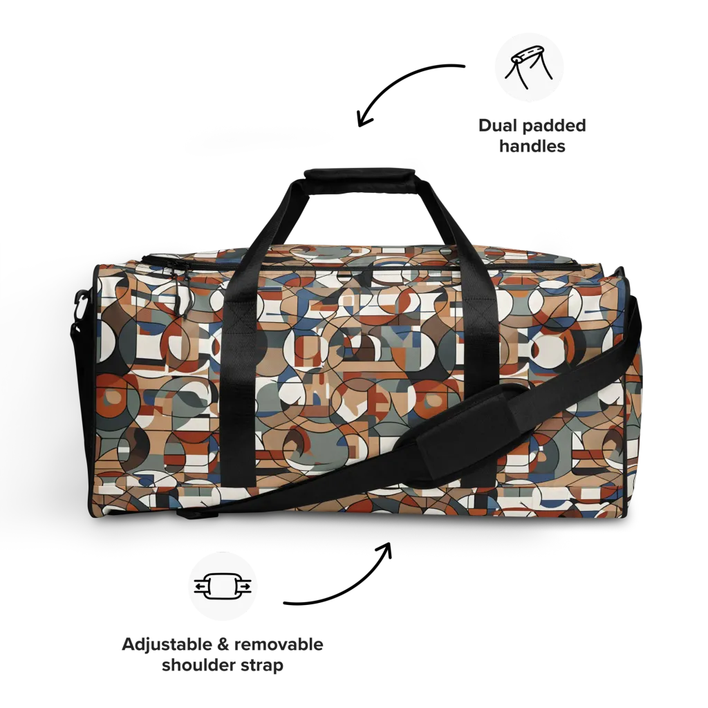 Contour Mosaic on Duffle Bag — Front