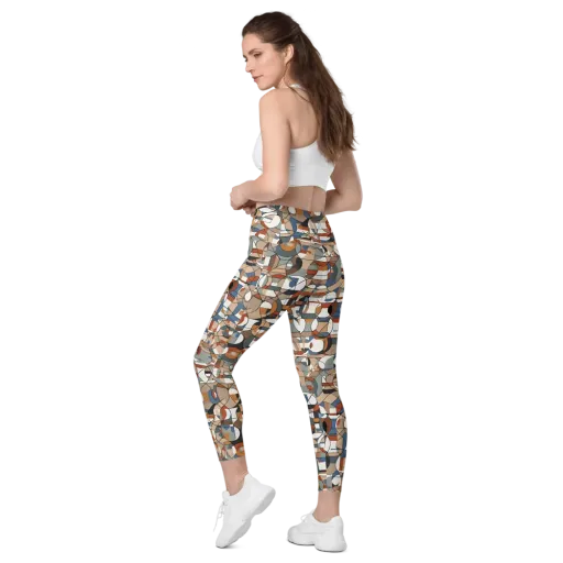 Contour Mosaic on a Leggings with Pockets