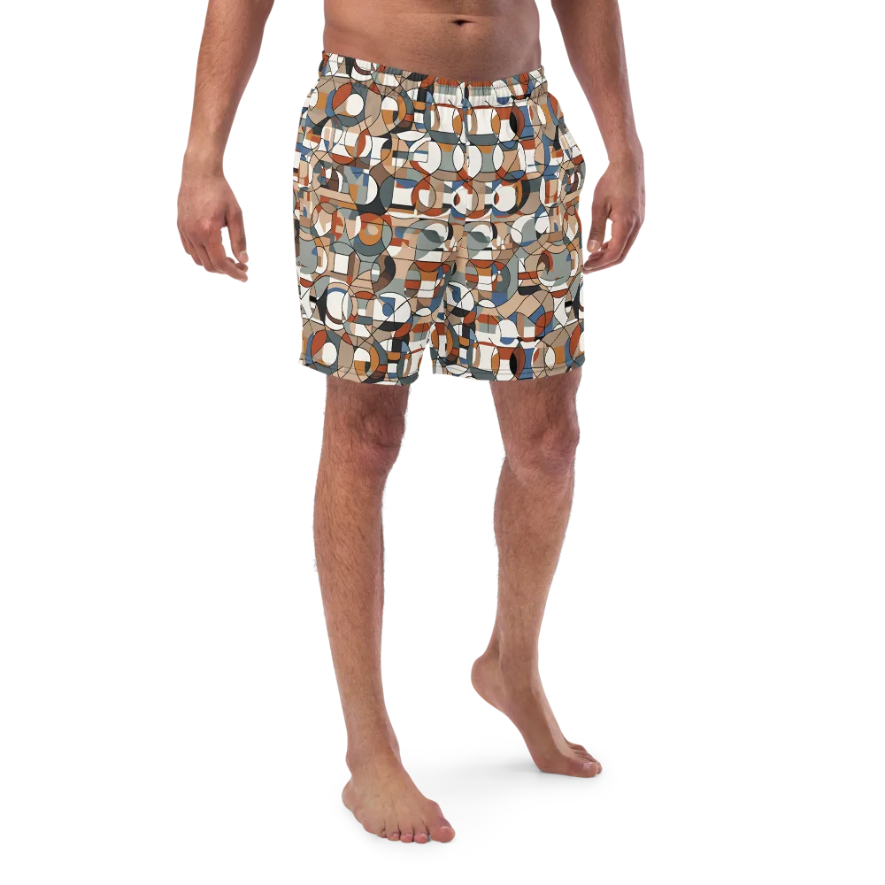 Contour Mosaic on Swim Trunks — Front