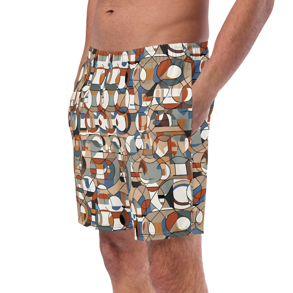 Contour Mosaic on Swim Trunks — Left Front