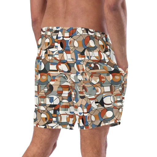 Contour Mosaic on a Swim Trunks