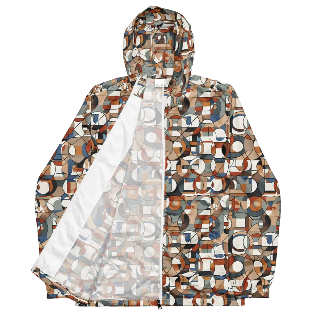 Contour Mosaic on Men's Windbreaker — Front