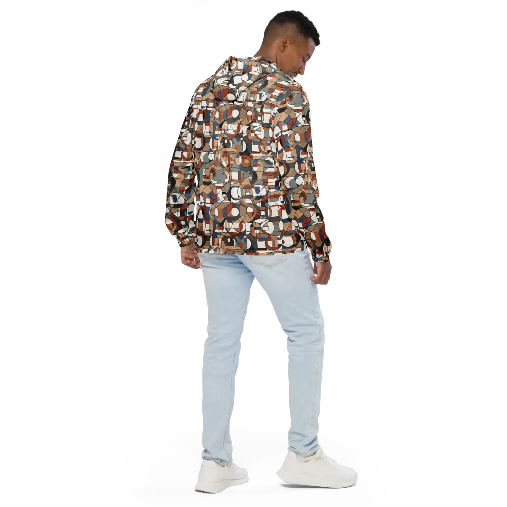 Contour Mosaic on Men's Windbreaker — Back