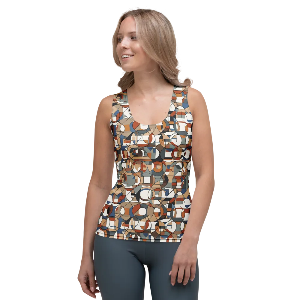 Contour Mosaic on Women's Tank Top — Front