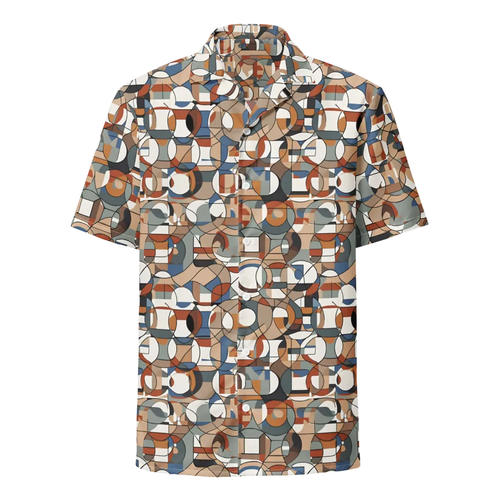 Contour Mosaic on Button Shirt — Front