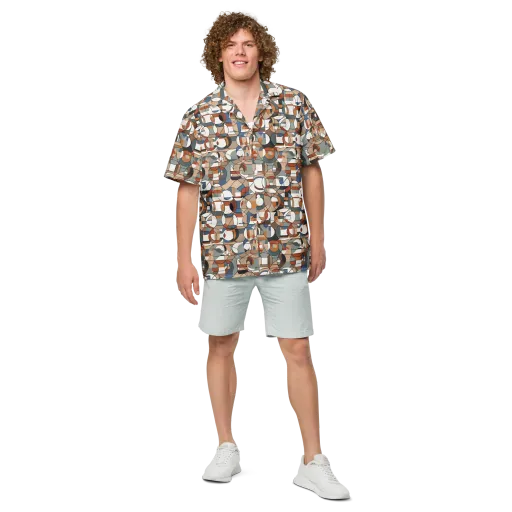 Contour Mosaic on a Button Shirt