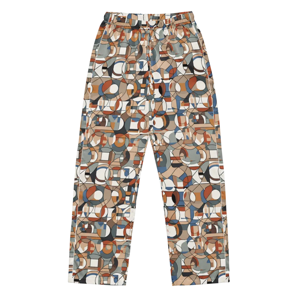 Contour Mosaic on Women's Pajama Pants — Front