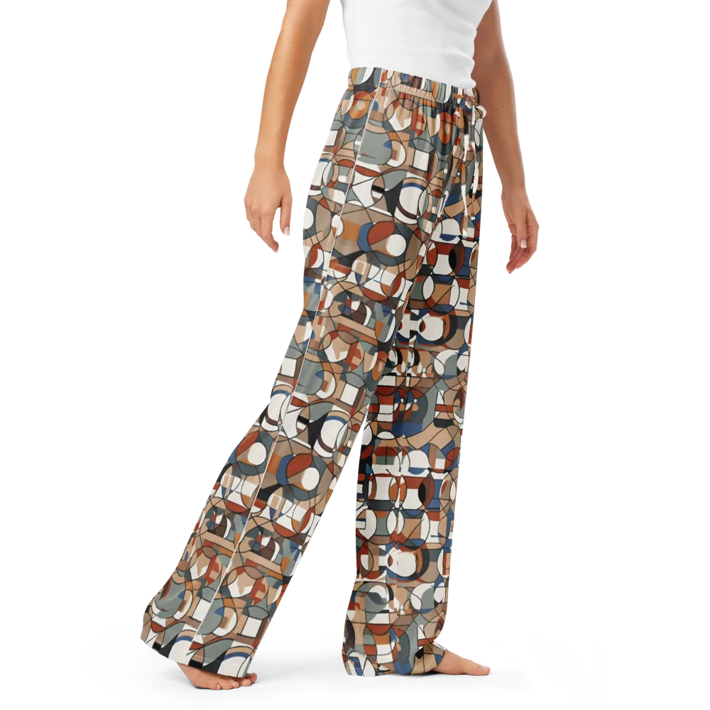 Contour Mosaic on Women's Pajama Pants — Right Front