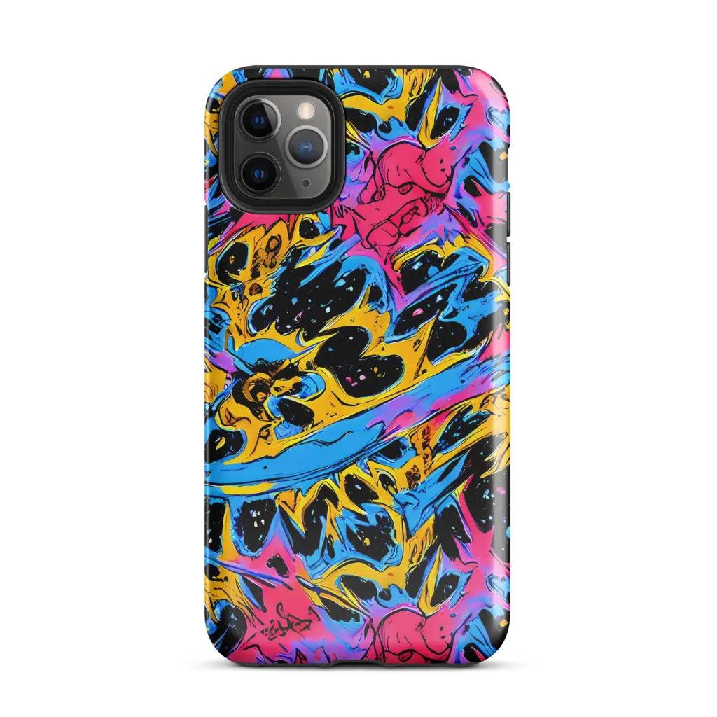 Electric Inkstorm on Tough Case for iPhone® — Front