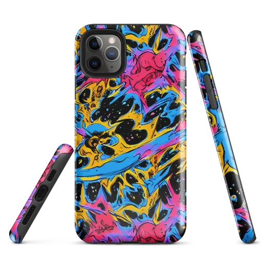 Electric Inkstorm on a Tough Case for iPhone®
