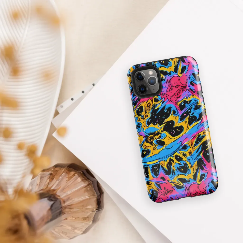 Electric Inkstorm on Tough Case for iPhone® — Front