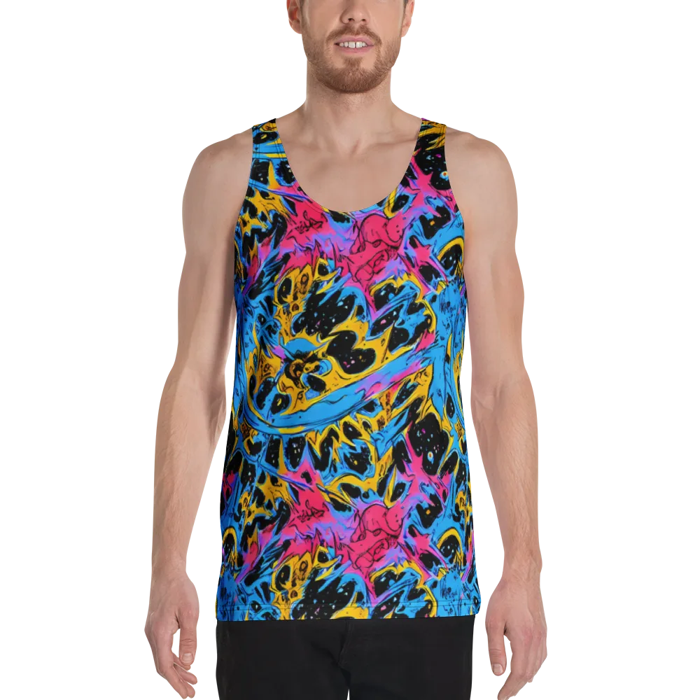 Electric Inkstorm on Men's Tank Top — Front