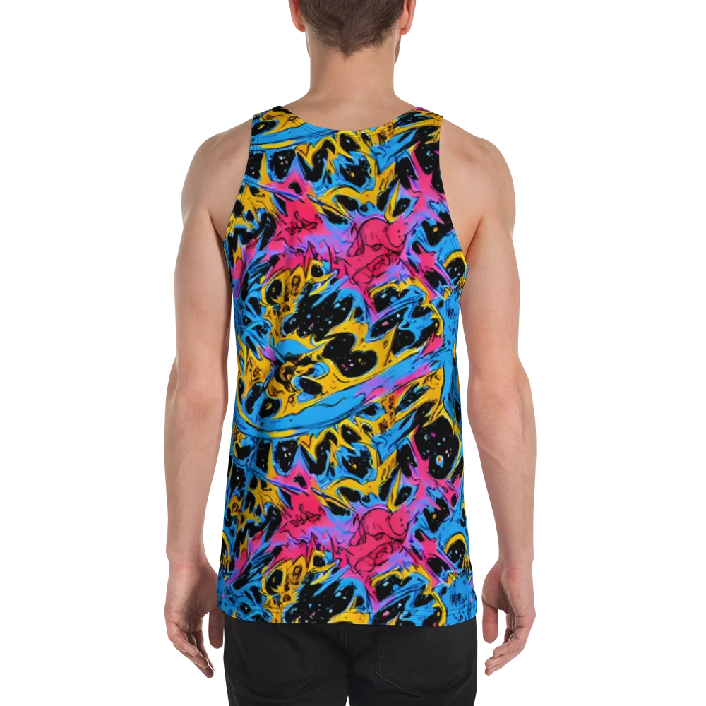 Electric Inkstorm on Men's Tank Top — Back