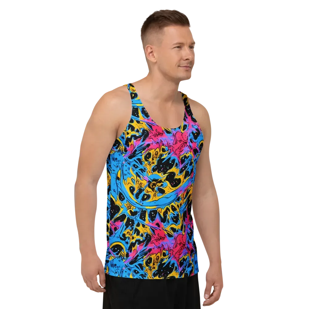 Electric Inkstorm on Men's Tank Top — Right Front