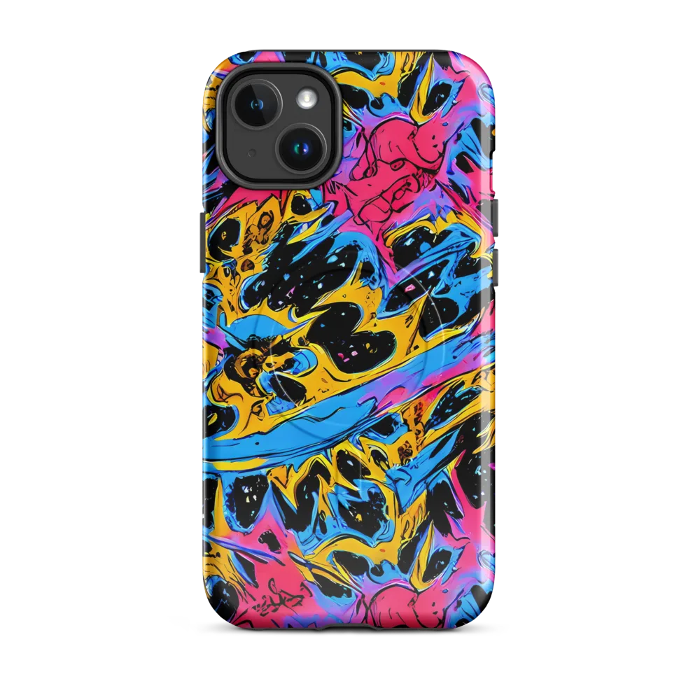 Electric Inkstorm on MagSafe Tough Case for iPhone® — Front