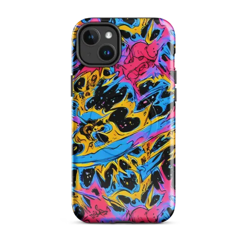 Electric Inkstorm on a MagSafe Tough Case for iPhone®