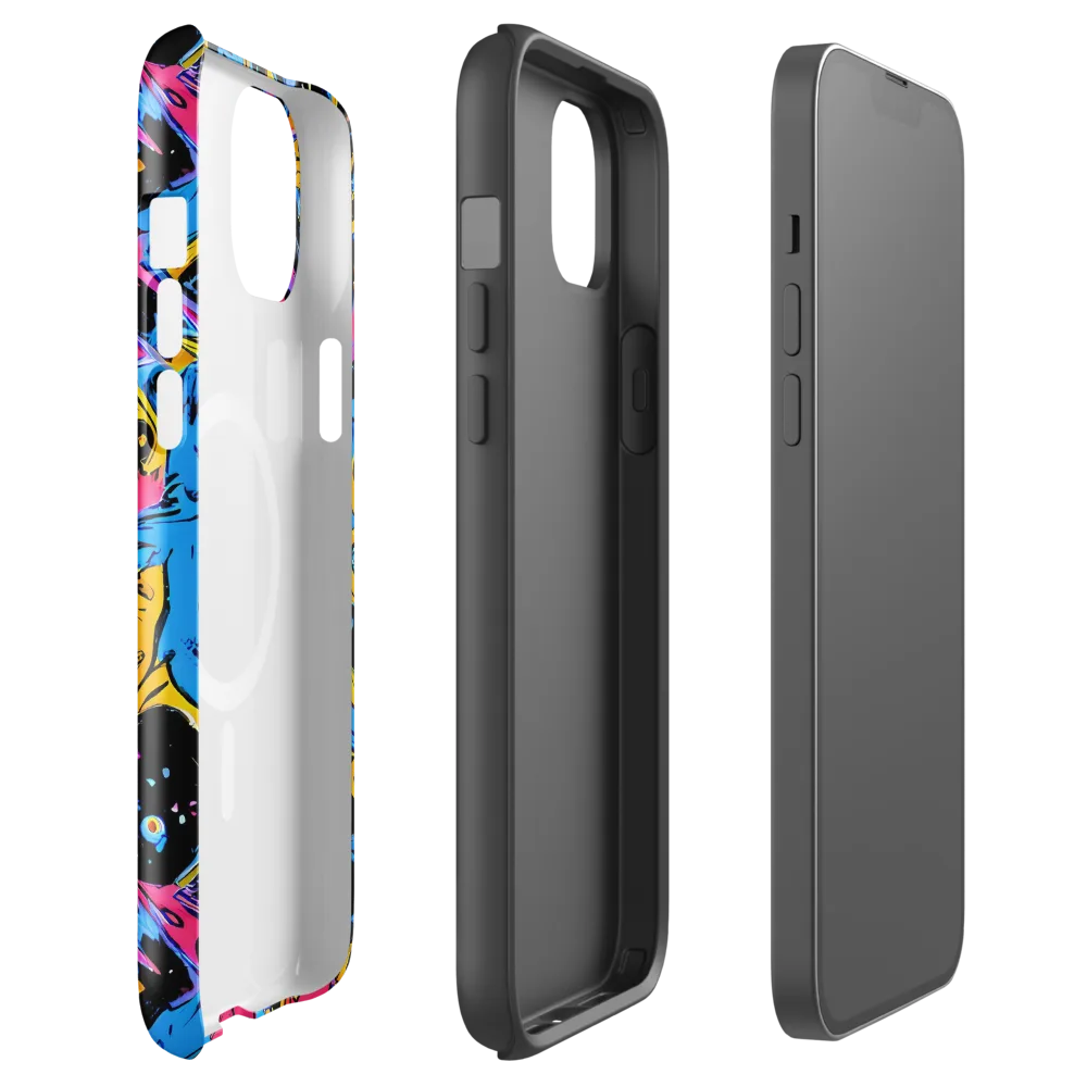 Electric Inkstorm on MagSafe Tough Case for iPhone® — Front