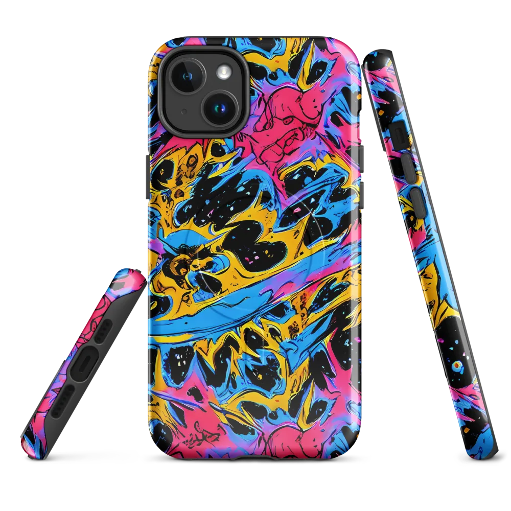 Electric Inkstorm on MagSafe Tough Case for iPhone® — Front