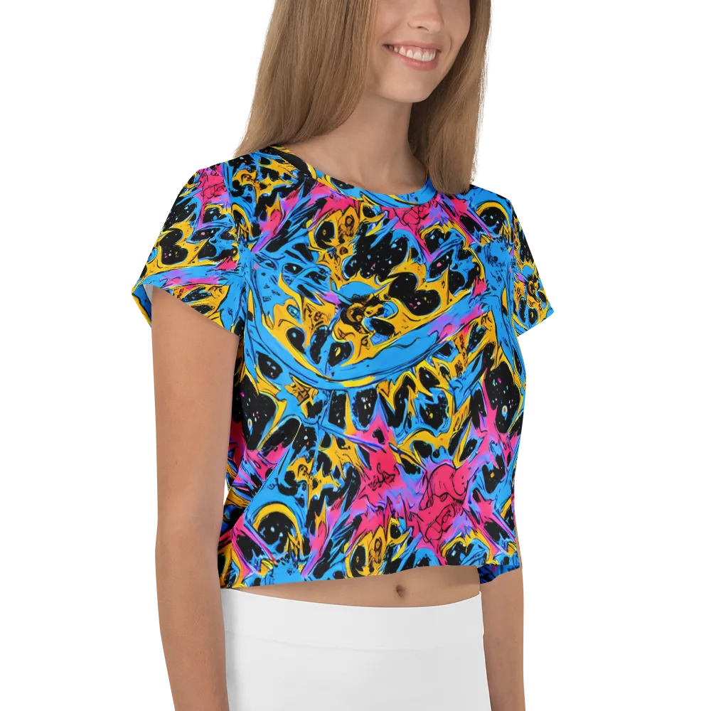 Electric Inkstorm on Crop Tee — Right