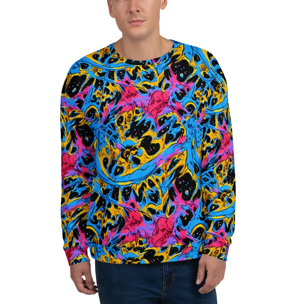 Electric Inkstorm on Sweatshirt — Front
