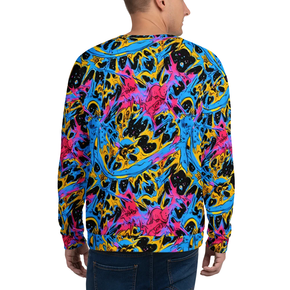 Electric Inkstorm on Sweatshirt — Back