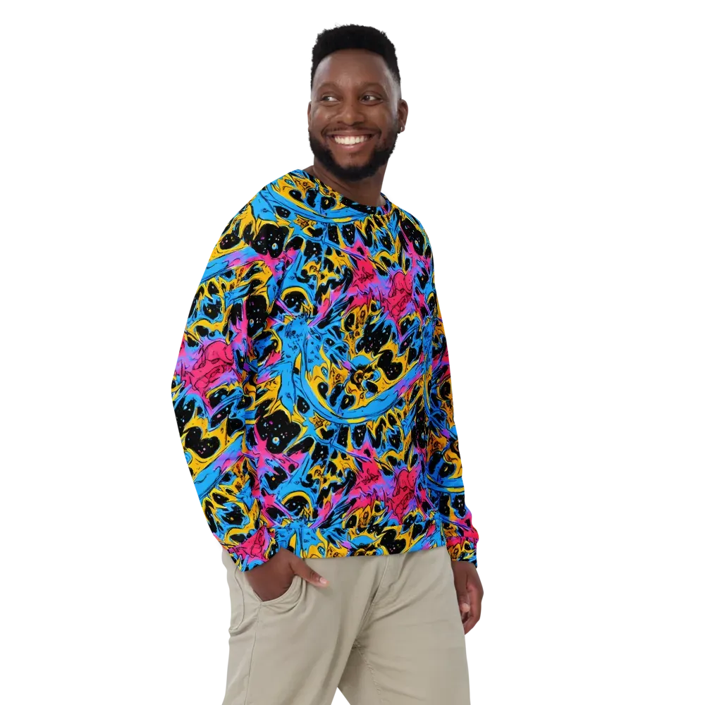 Electric Inkstorm on Sweatshirt — Front