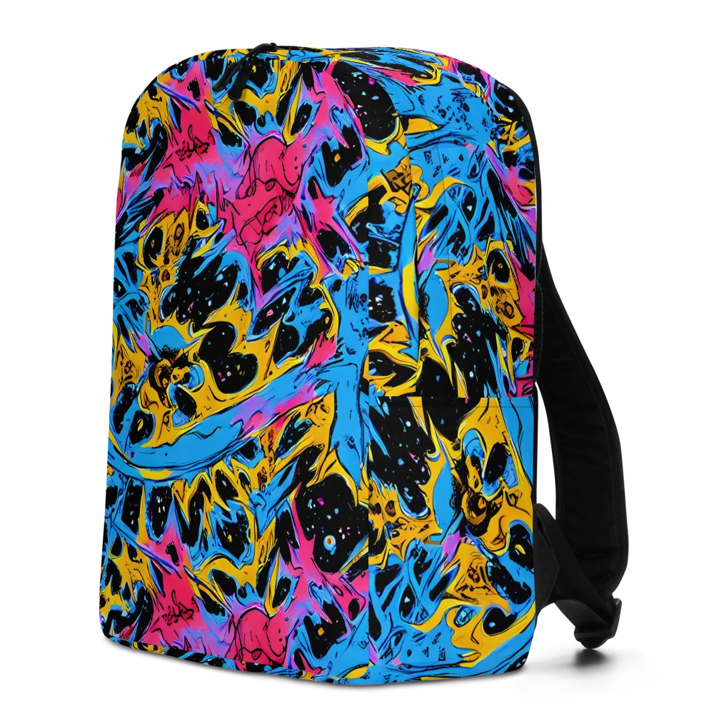 Electric Inkstorm on Minimalist Backpack — Left