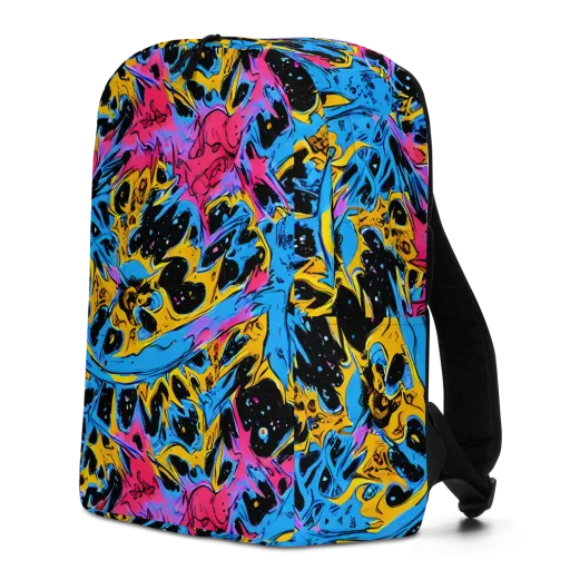 Electric Inkstorm on a Minimalist Backpack
