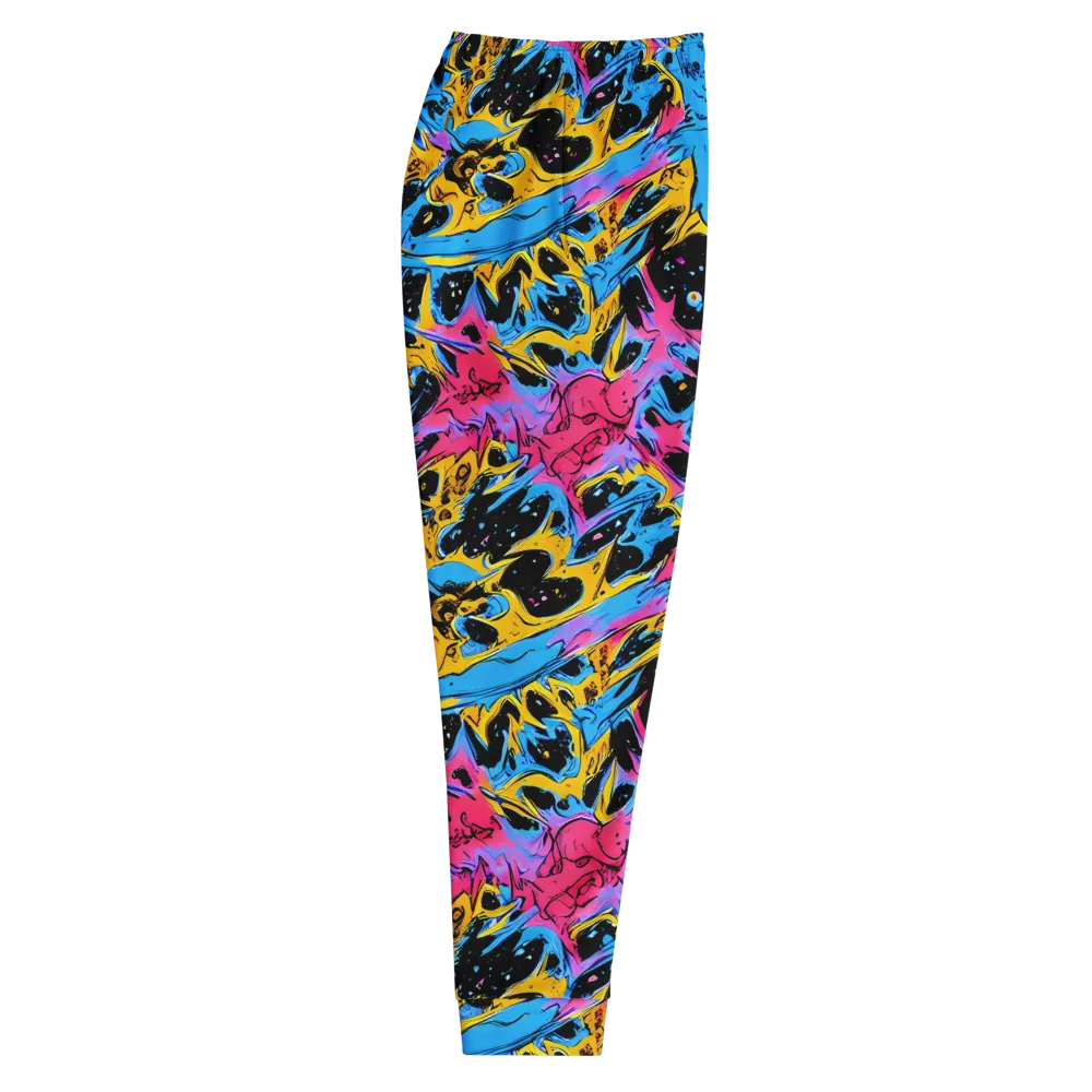 Electric Inkstorm on Men's Joggers — Right