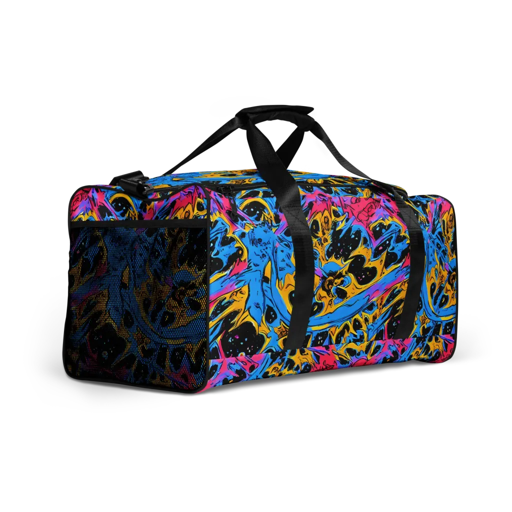 Electric Inkstorm on Duffle Bag — Right Front