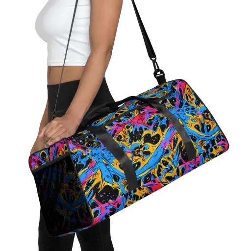 Electric Inkstorm on a Duffle Bag