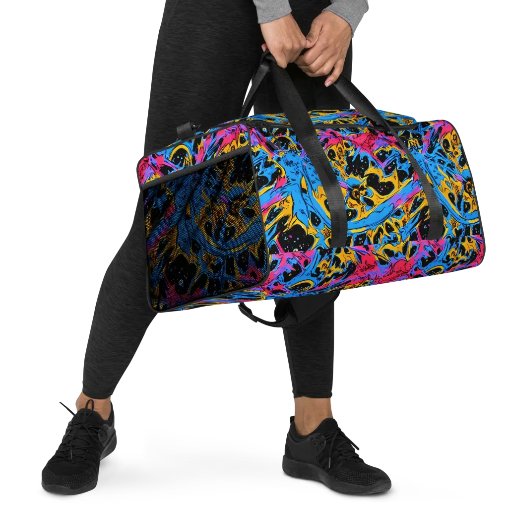 Electric Inkstorm on Duffle Bag — Right Front