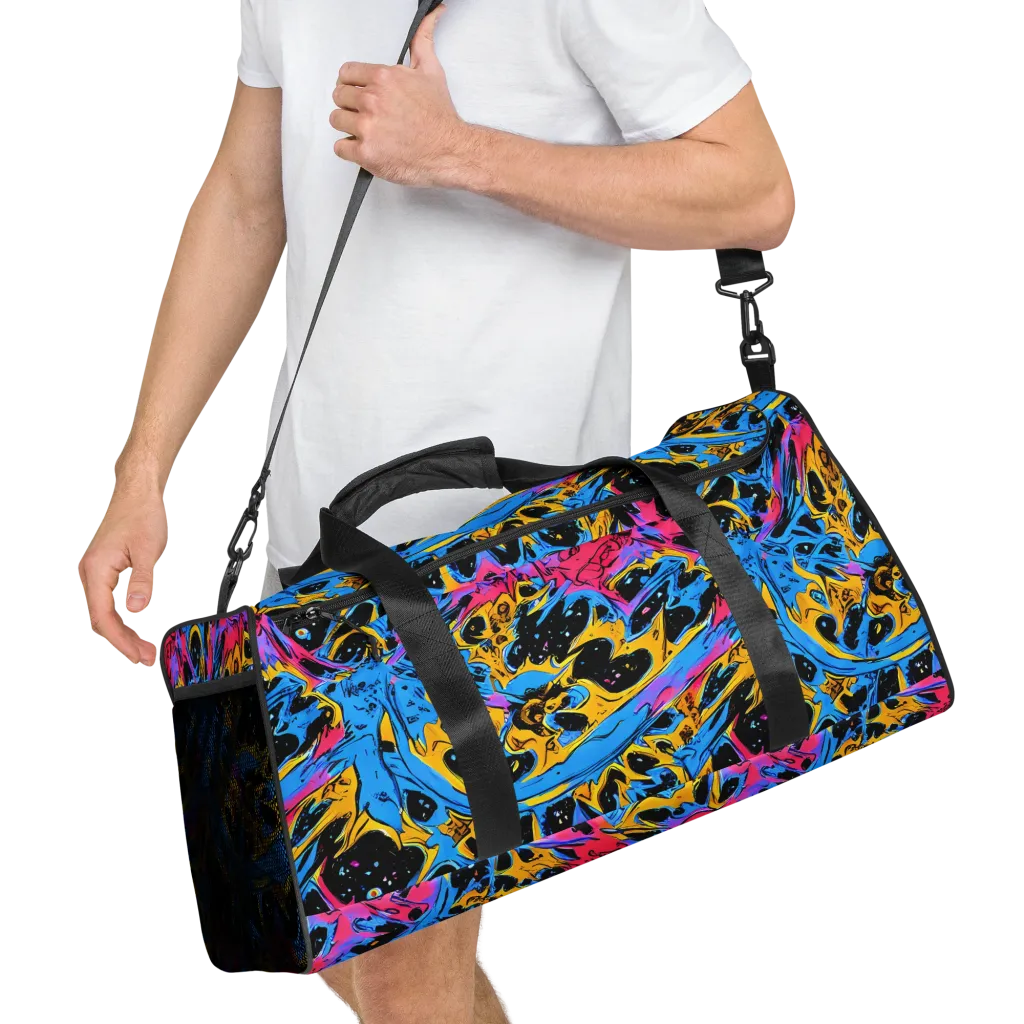 Electric Inkstorm on Duffle Bag — Right Front