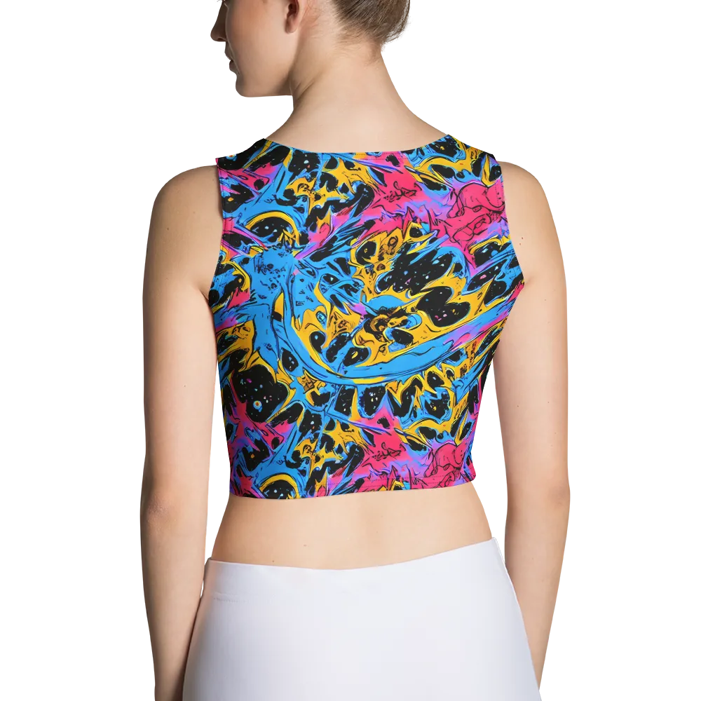 Electric Inkstorm on Crop Top — Back