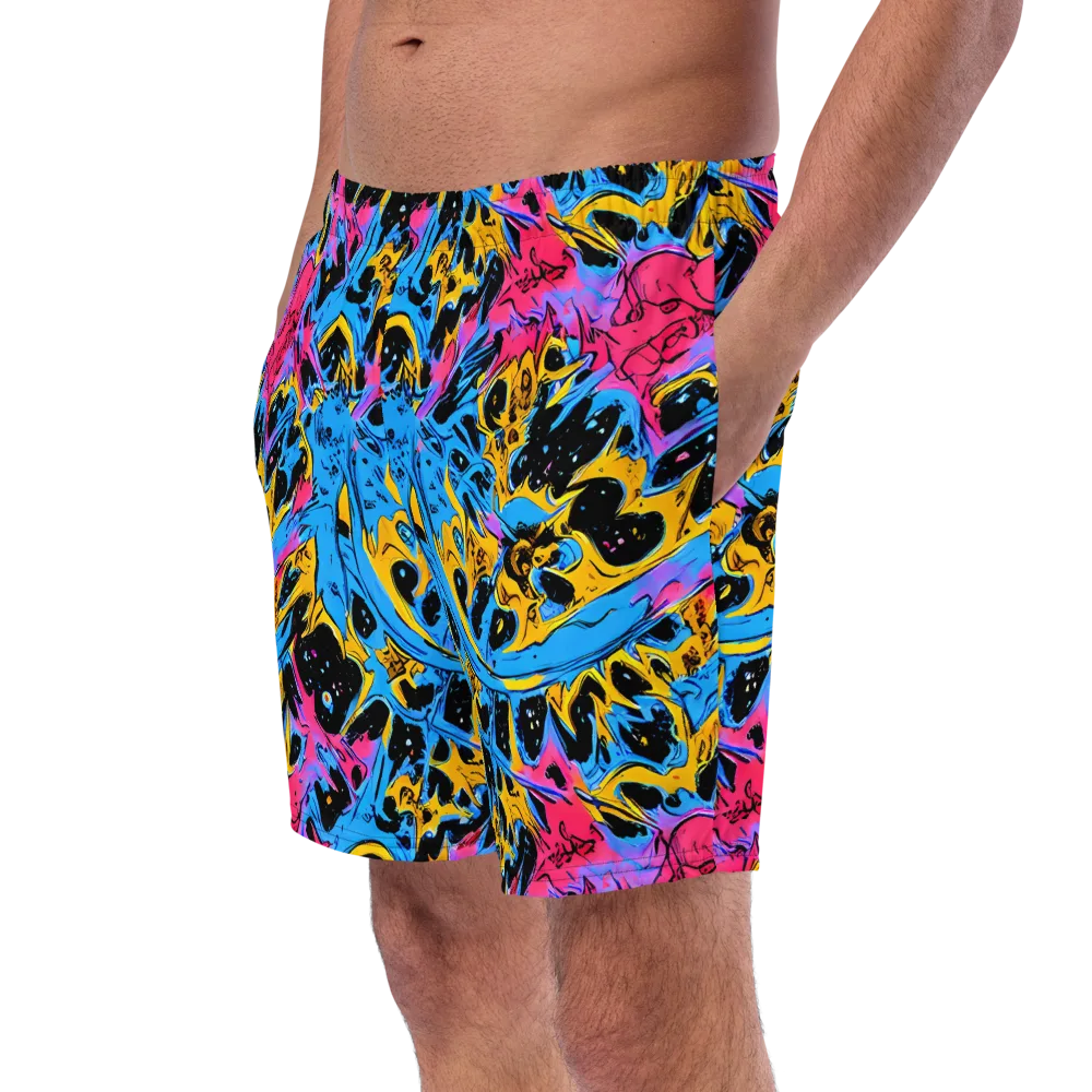 Electric Inkstorm on Swim Trunks — Left Front