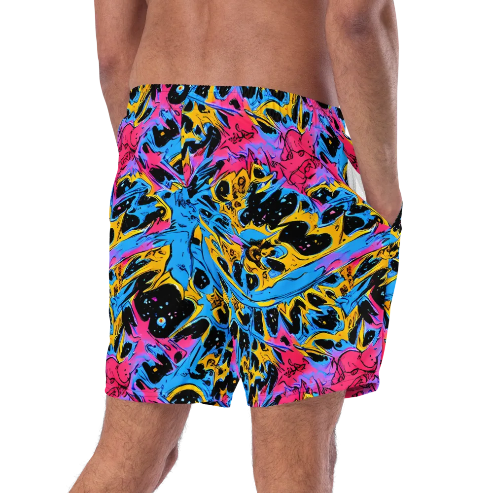Electric Inkstorm on Swim Trunks — Right Back
