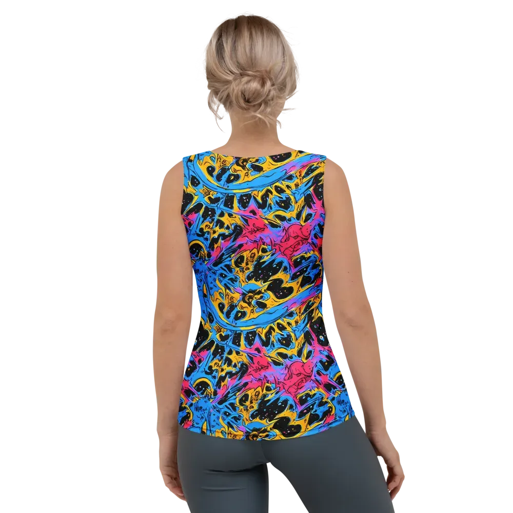 Electric Inkstorm on Women's Tank Top — Back