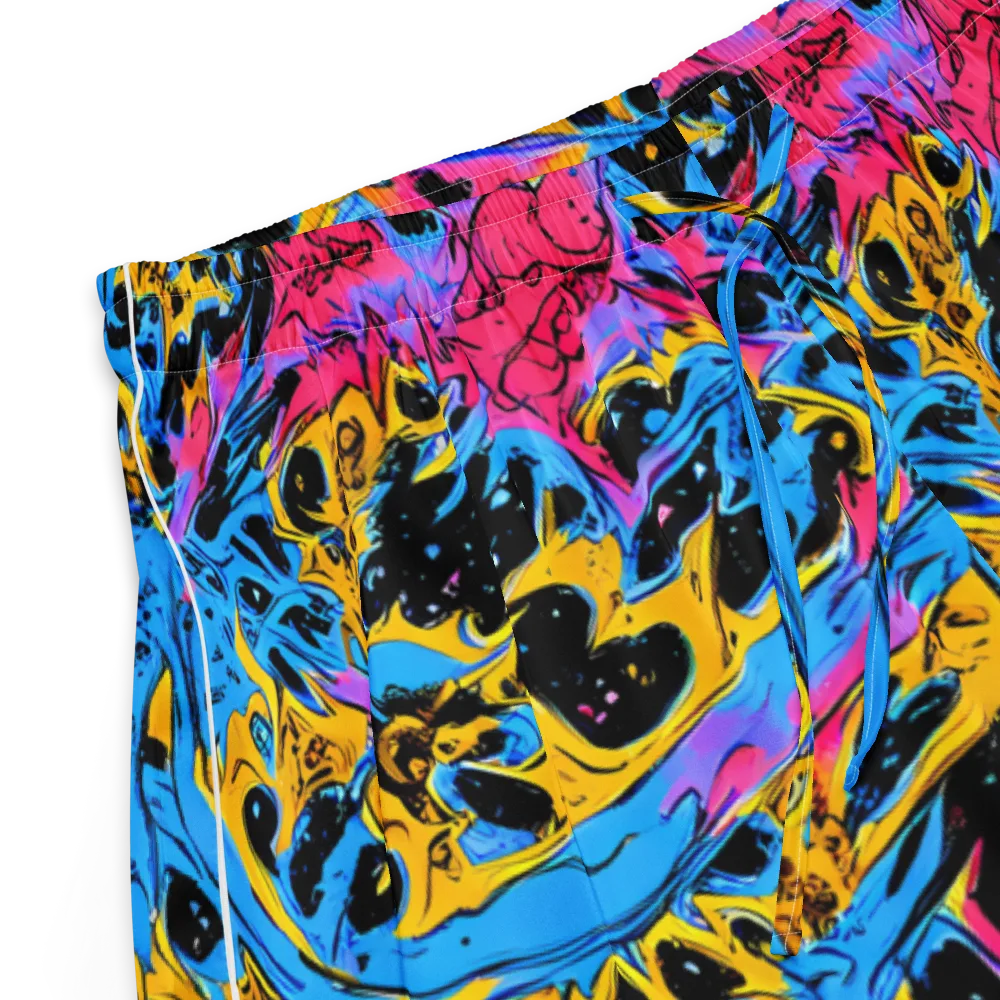 Electric Inkstorm on Women's Pajama Shorts — Product details