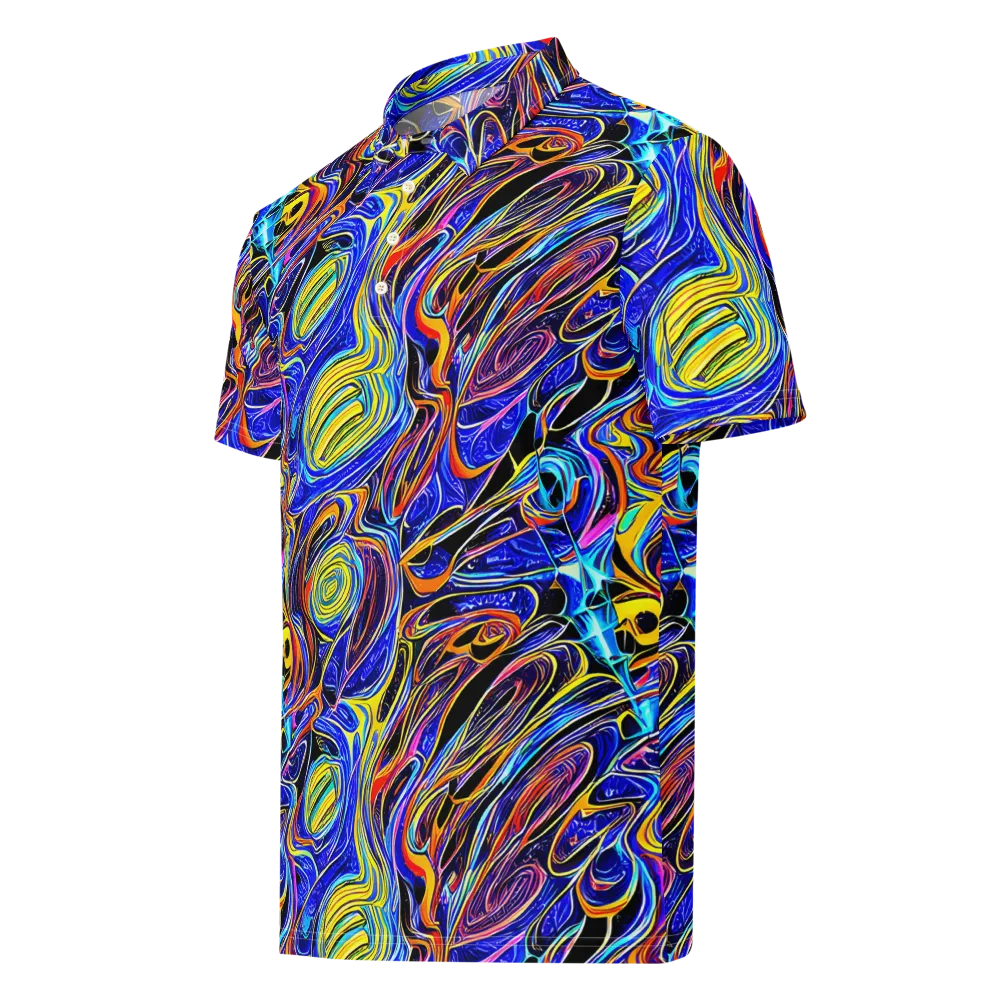 Sonic Saffron on Men's Slim Fit Polo Shirt — Left Front
