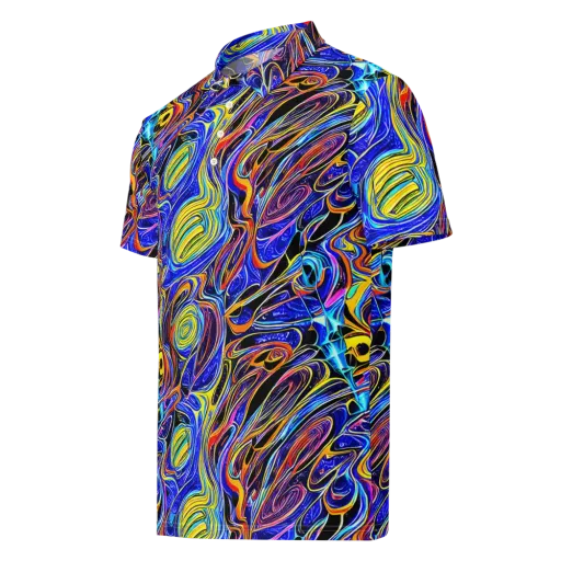 Sonic Saffron on a Men's Slim Fit Polo Shirt