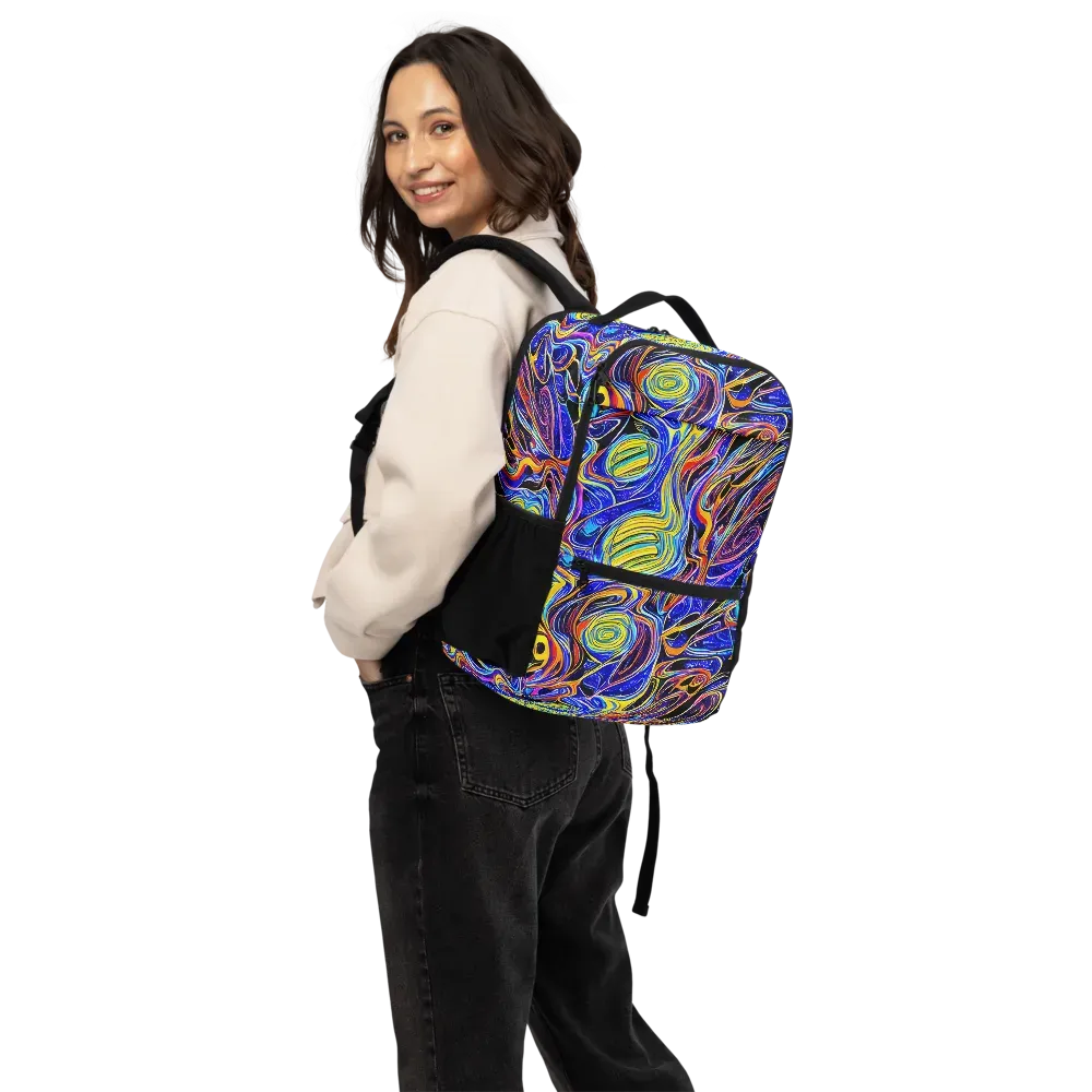 Sonic Saffron on Utility Backpack — Back